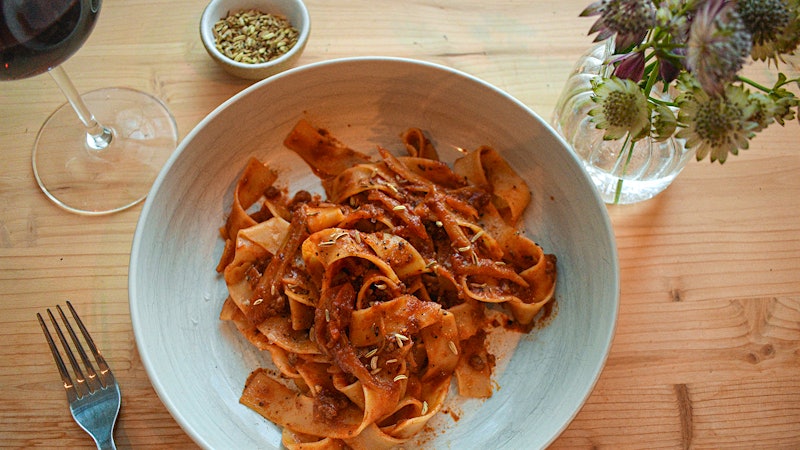 8 & $20: Lamb and Melted Fennel Ragù with Chianti Classico