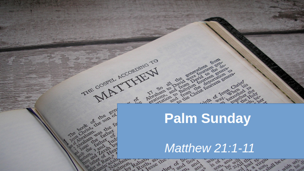 Palm Sunday (Matt 21:1-11)